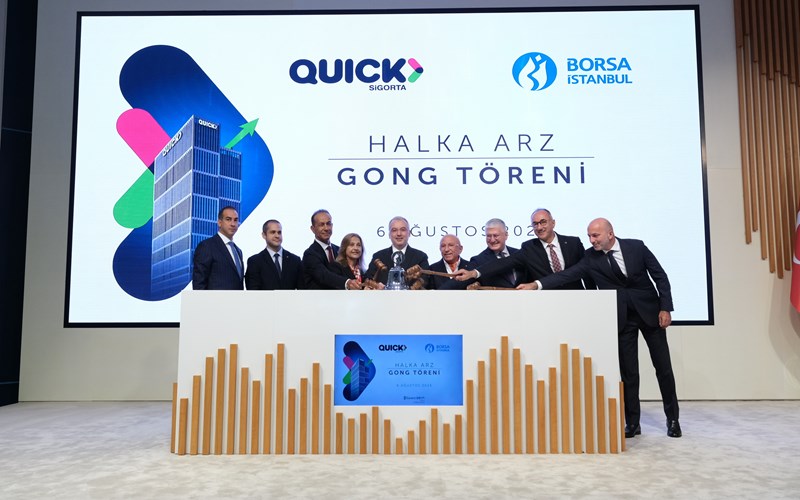 Gong, Quick Sigorta için çaldı
